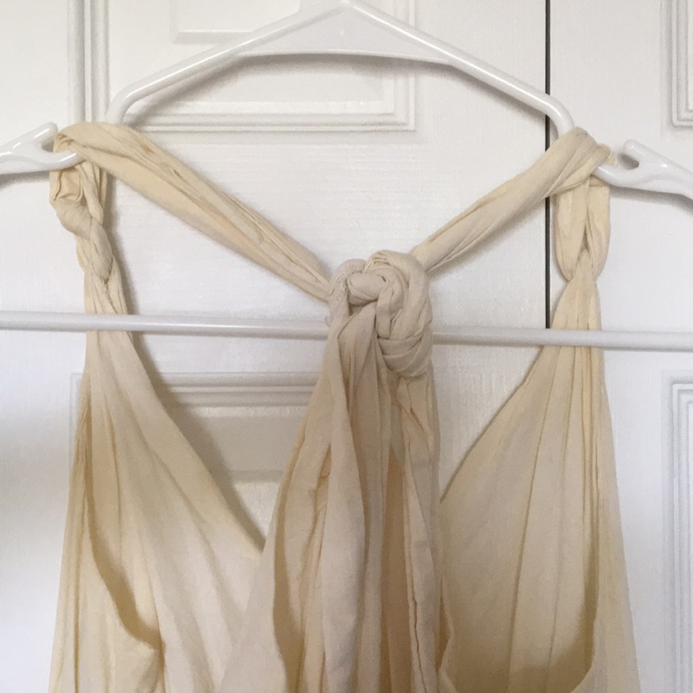 Anthropologie Vanitas cream midi summer dress sz m - Picture 5 of 8